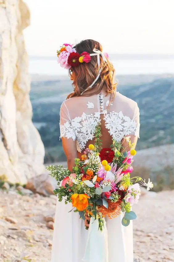 Tendances mariage 2019 2020 Bouquet de mariee couleurs